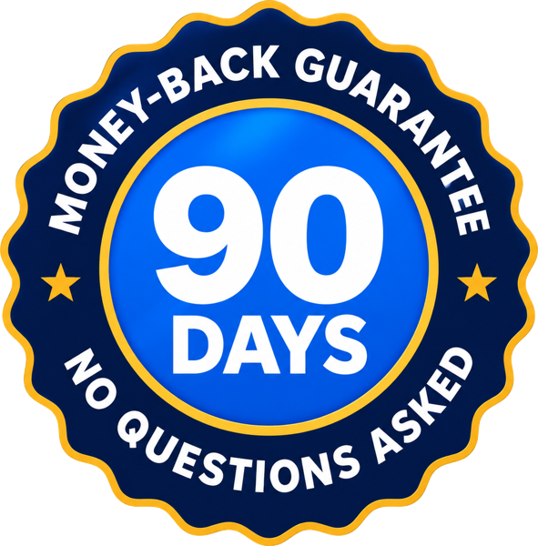 90-day money-back guarantee
