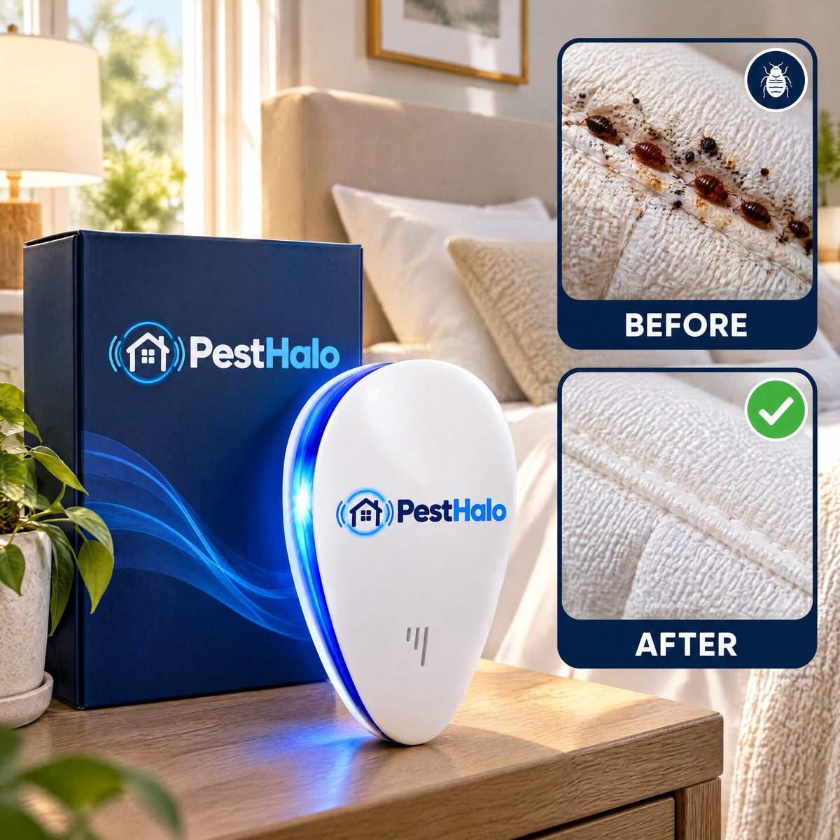 PestHalo™ Ultrasonic + Electromagnetic Pest Repeller